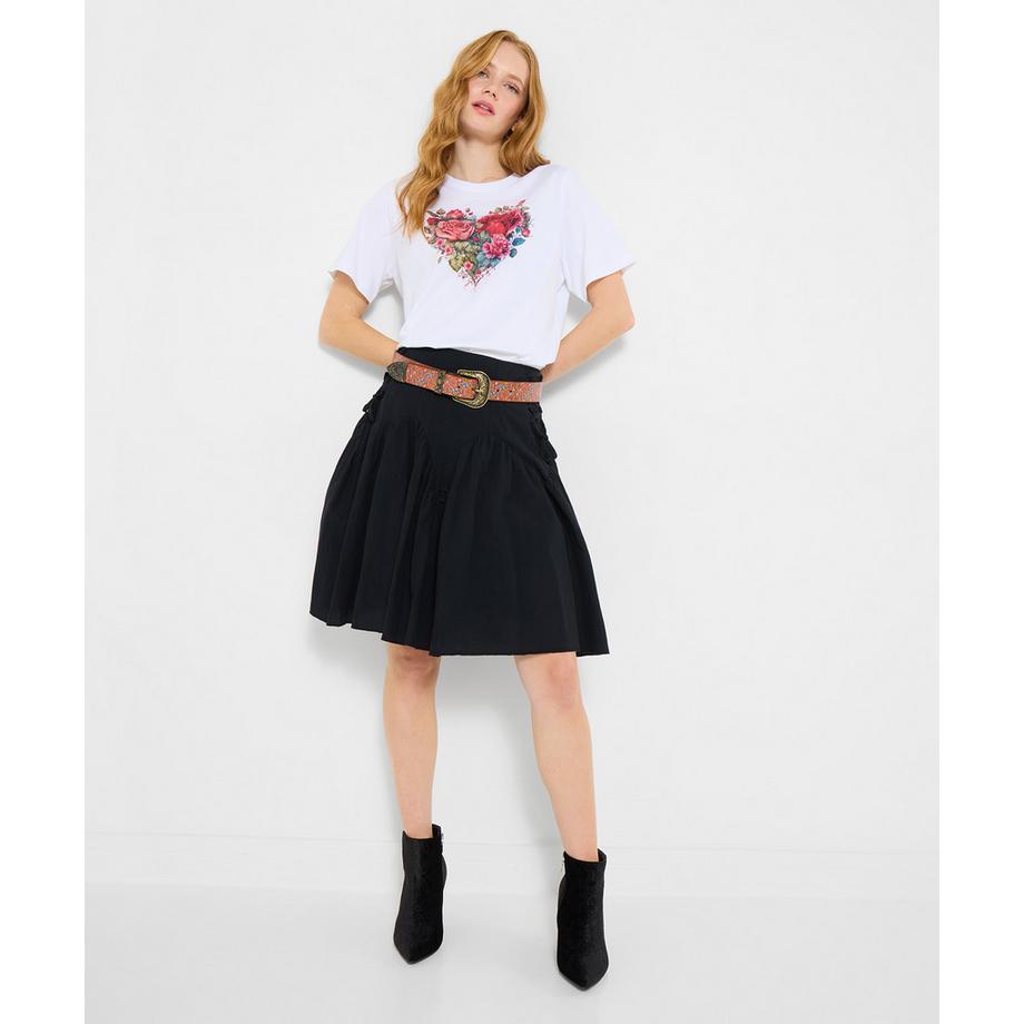 Joe Browns T-Shirt mit Herz- und Rosenmotiv  