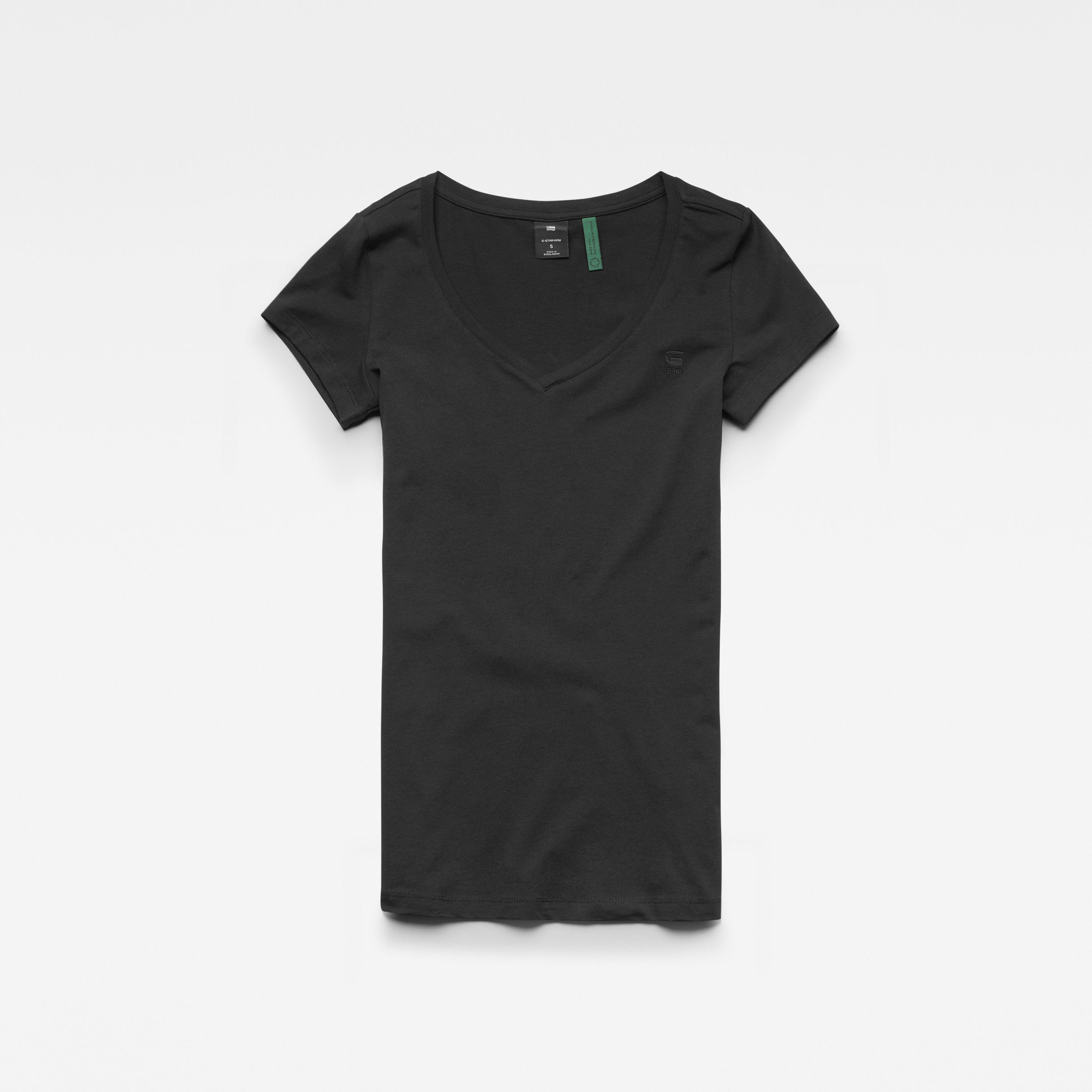 G-STAR Bae V-Neck Cap Sleeve T-Shirt Slim Fit  