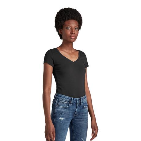 G-STAR Bae V-Neck Cap Sleeve T-Shirt Slim Fit  