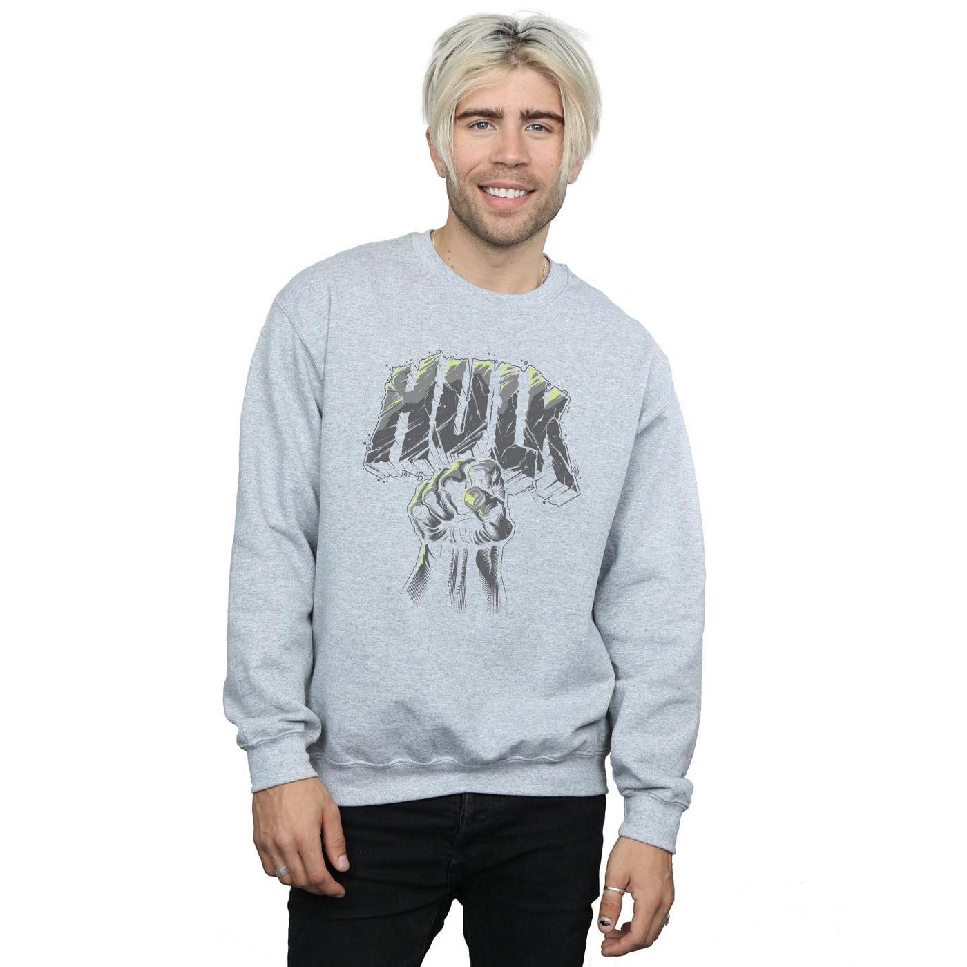 MARVEL Hulk Poing Col Rond Sweatshirt  