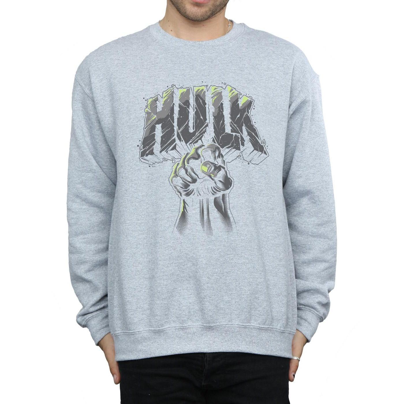 MARVEL Hulk Poing Col Rond Sweatshirt  