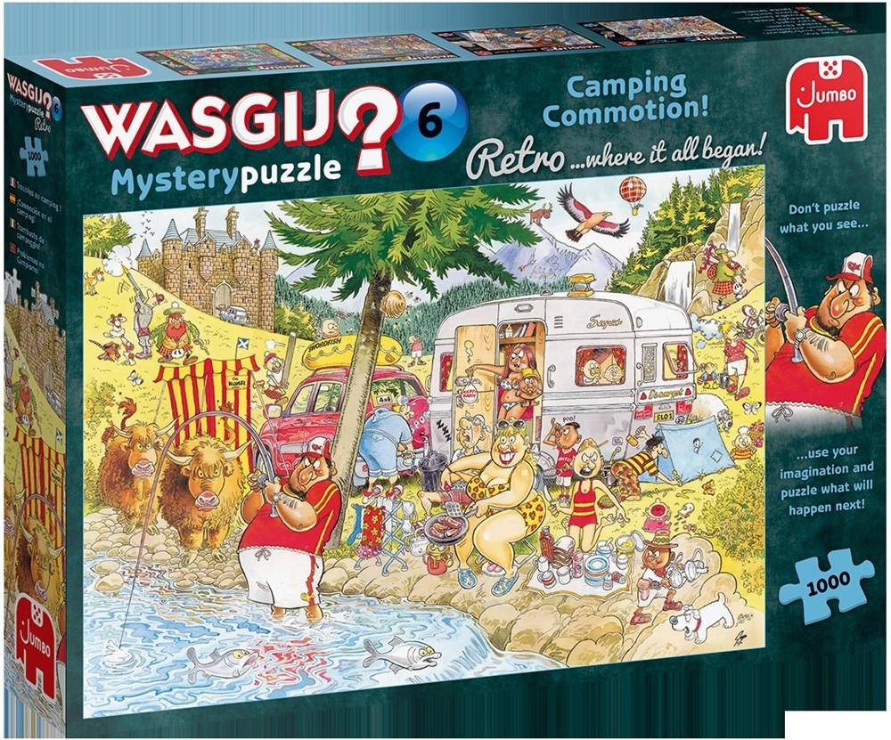 JUMBO  Jumbo Puzzle Wasgij Retro Destiny 6 Unrest on the Camping ! - 1000 pièces 