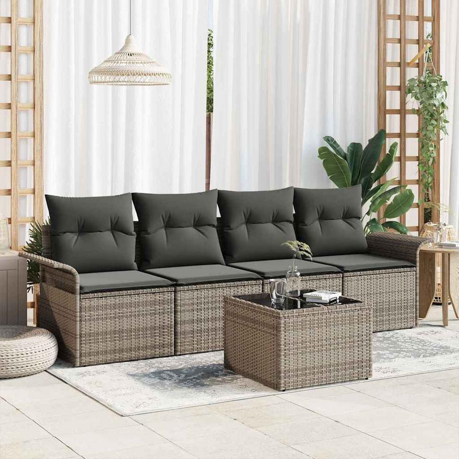 VidaXL Gartensofa-set poly-rattan  