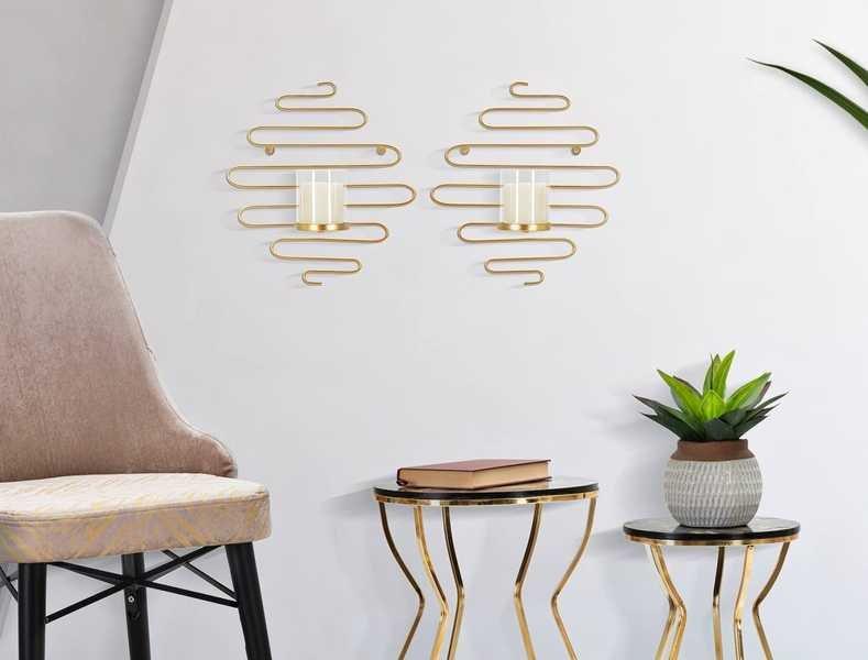 mutoni Wand-Kerzenhalter Alid (2er-Set)  