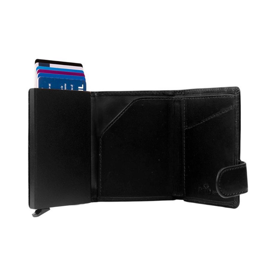 Chesterfield  Leicester - Kartenetui Leder Schwarz 