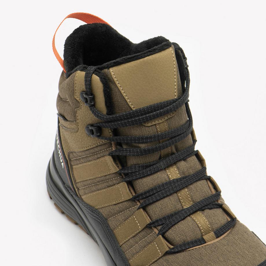 QUECHUA SH100 X-Warm Chaussures de Randonnée Hiver Imperméables Chaussures hiver de randonnée chaudes et imperméables homme, NH500 marron 