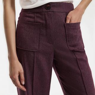 La Redoute Collections Gerade geschnittene 7/8 Fischgrätenmuster Hose  