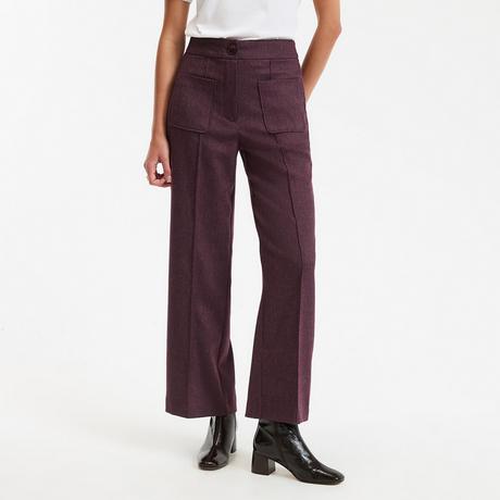 La Redoute Collections Gerade geschnittene 7/8 Fischgrätenmuster Hose  