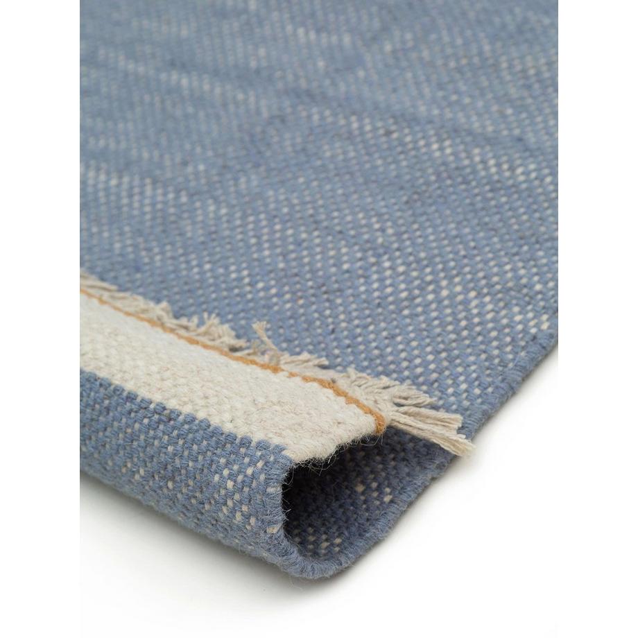 Benuta Tappeto di lana Karla Azzuro  