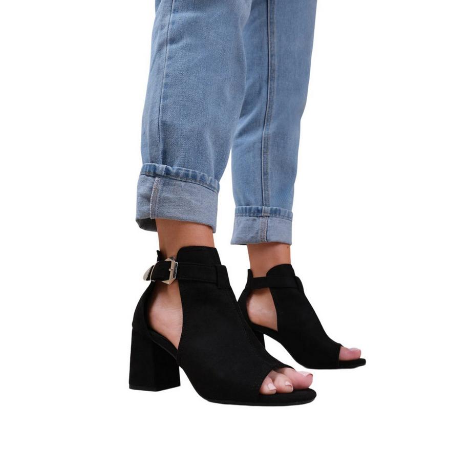 Where's That From Lisa Sandali con Tacco Alto in Pelle Scamosciata  