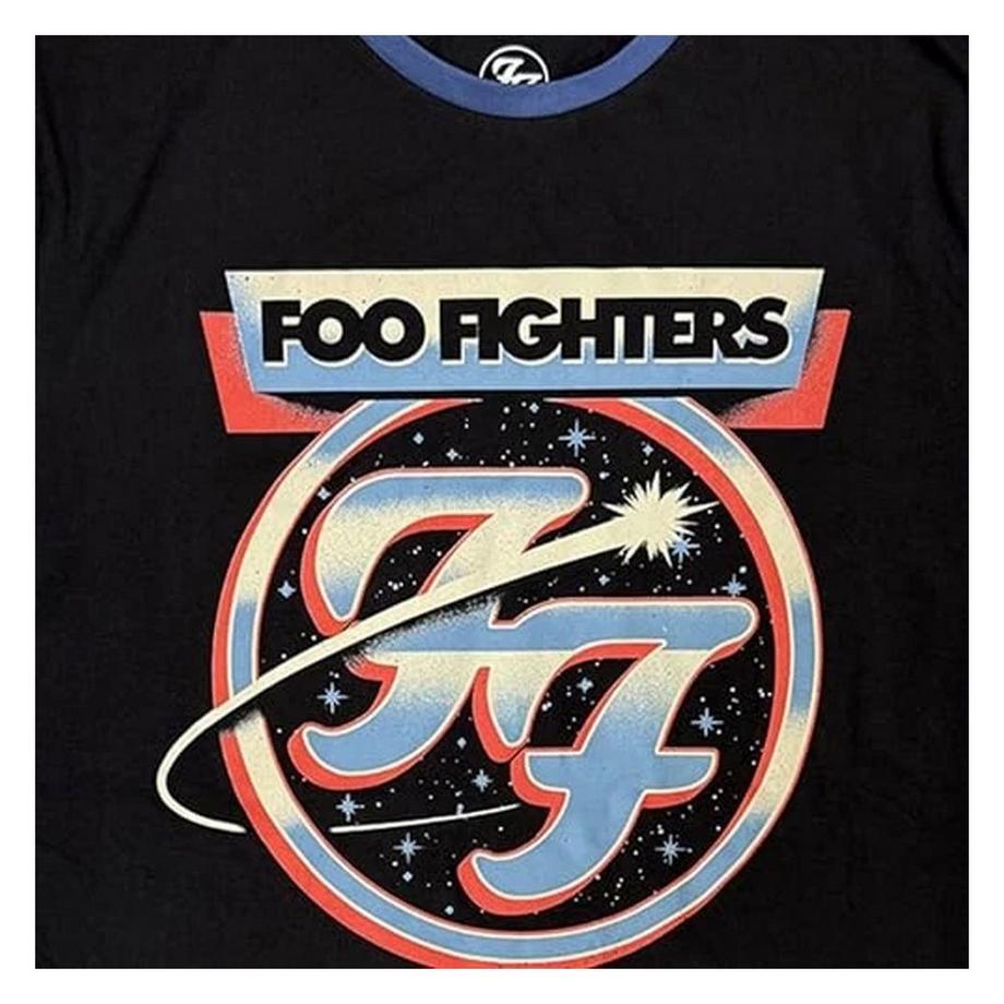 Foo Fighters T-Shirt Manches Longues Design Superposé  