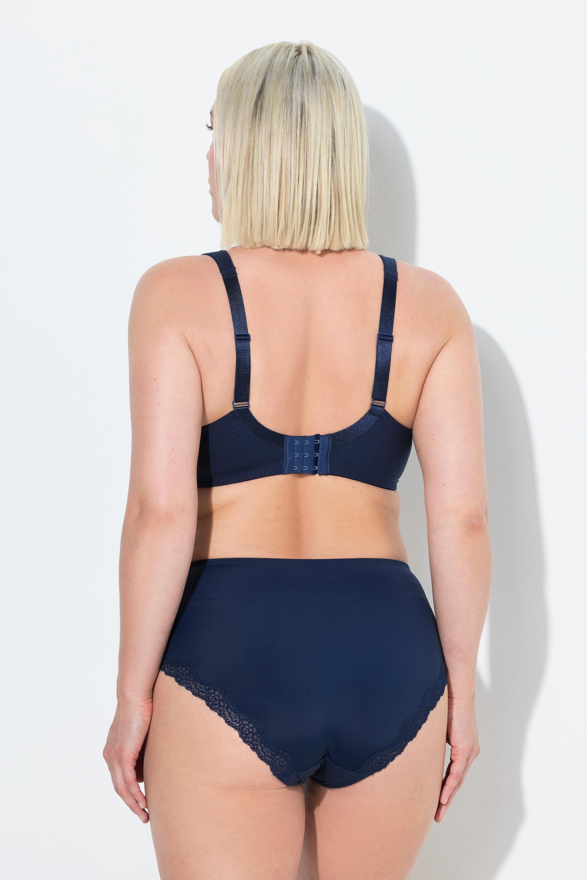 Ulla Popken Jacquard Spitze Bügel BH Softcups  