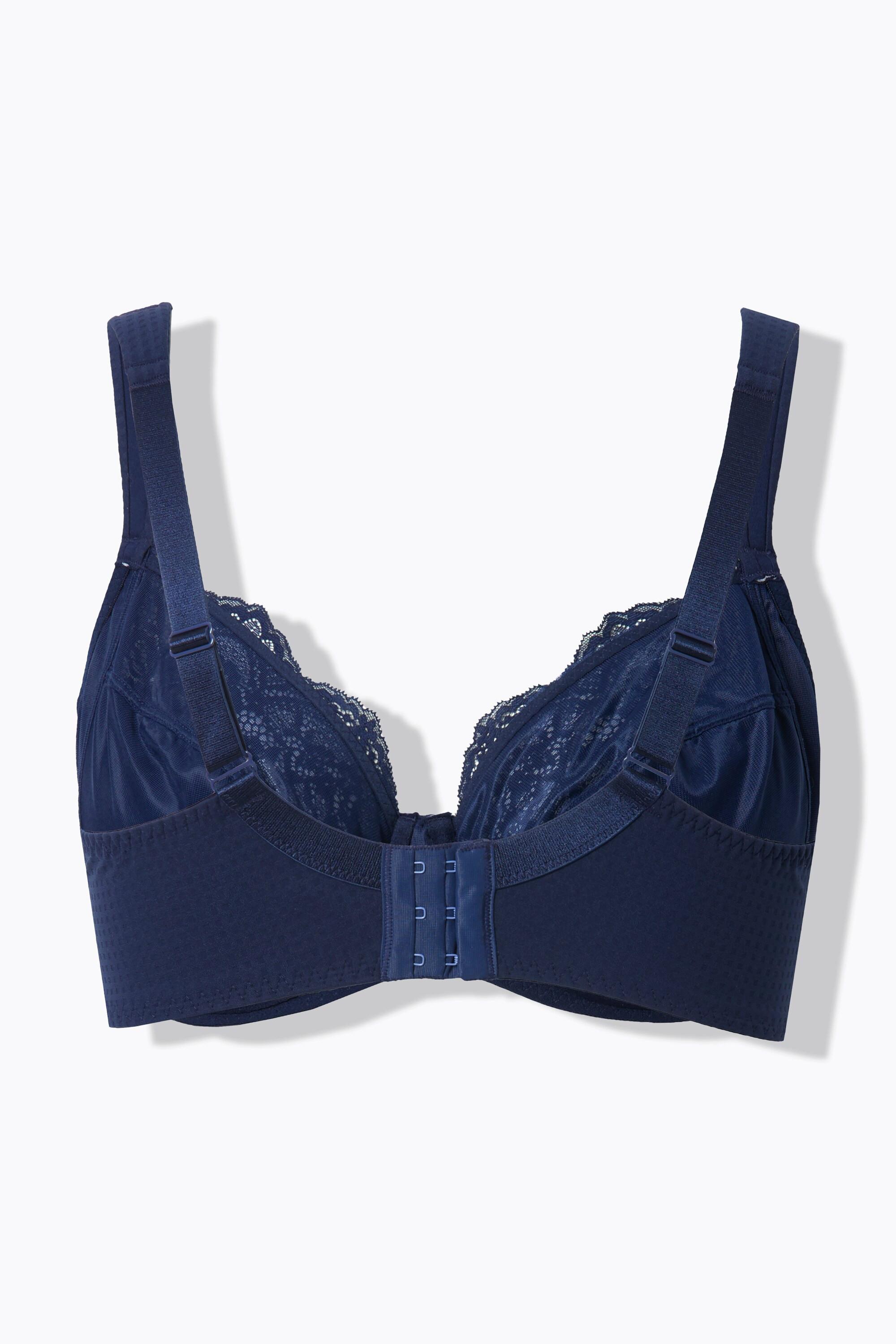 Ulla Popken Jacquard Spitze Bügel BH Softcups  