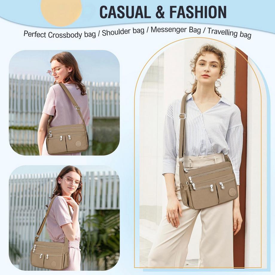 Only-bags.store Sac à Bandoulière, Sac à Bandoulière Étanche De Grande Capacité, Sac à Main Décontracté avec De Nombreux Compartiments  