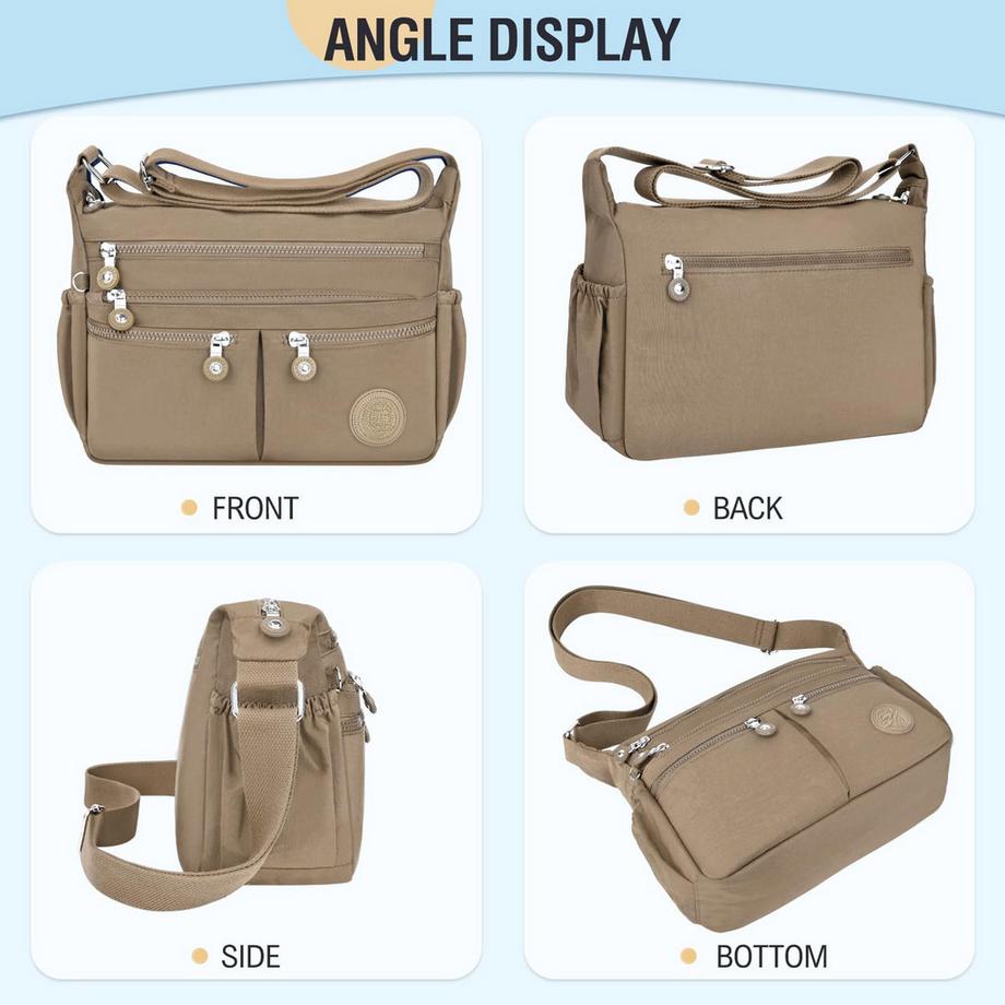 Only-bags.store Sac à Bandoulière, Sac à Bandoulière Étanche De Grande Capacité, Sac à Main Décontracté avec De Nombreux Compartiments  