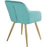 Tectake 6 Chaises MARILYN Effet Velours Style Scandinave  