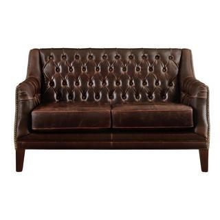 Vente-unique Ledersofa 2Sitzer COLBERT  