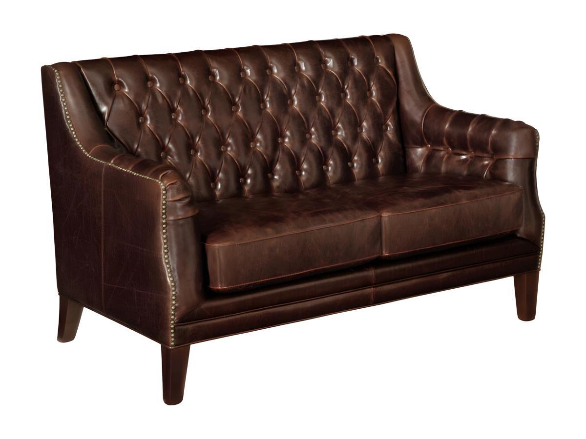 Vente-unique Ledersofa 2Sitzer COLBERT  