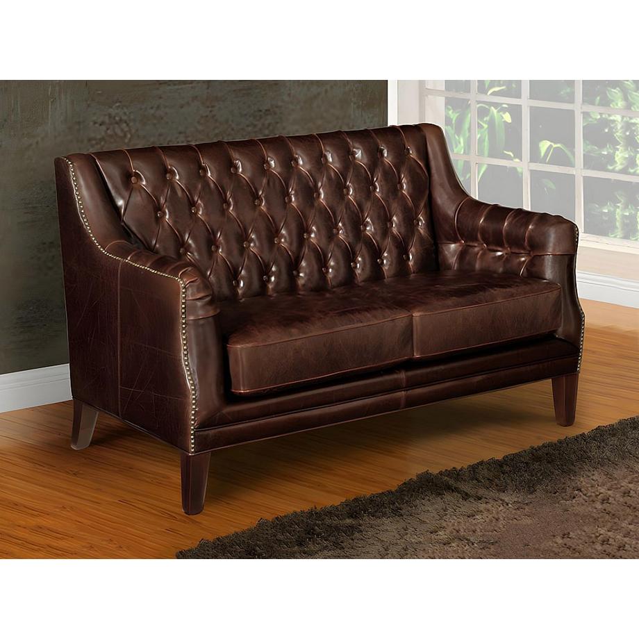 Vente-unique Ledersofa 2Sitzer COLBERT  