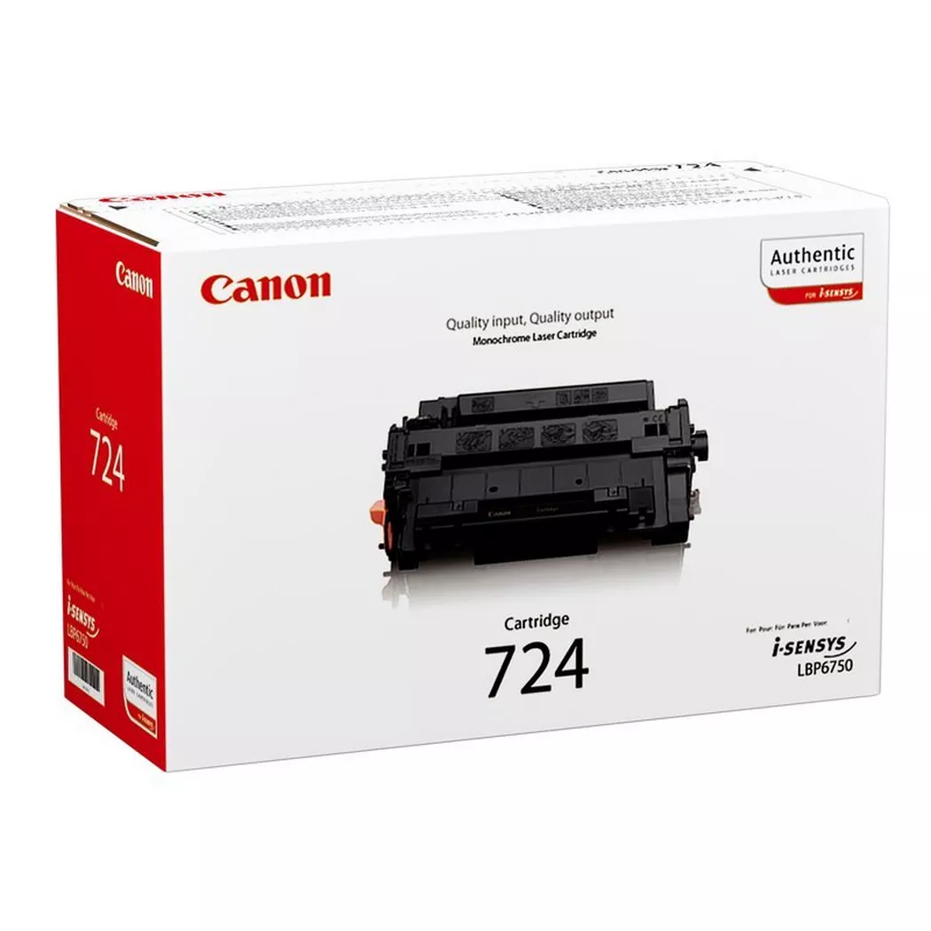 Canon – Toner-Modul 724 schwarz 3481B002 LBP 6750dn 6000 Seiten, Schwarz, One Size