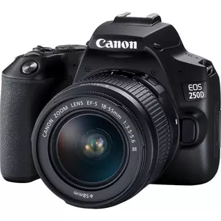 Canon  Canon EOS 250D + EF-S 18-55mm f/3.5-5.6 III + EF 75-300mm f/4-5.6 III Kit fotocamere SLR 24,1 MP CMOS 6000 x 4000 Pixel Nero 