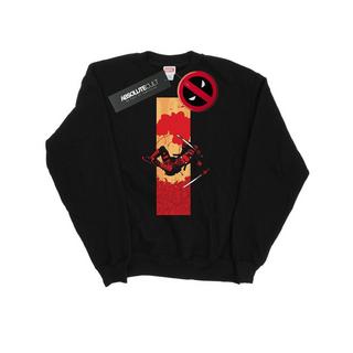 MARVEL  Deadpool Blood Strip Sweatshirt 