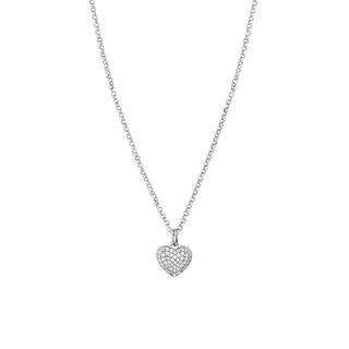 PHANTASYA  Kette mit Zirkonia-Herz 1447 Rhodiniert 