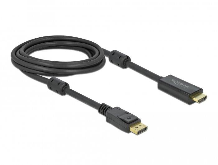 DeLock  DeLOCK 85957 câble vidéo et adaptateur 3 m DisplayPort HDMI Noir 