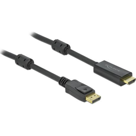 DeLock  Kabel DisplayPort - HDMI, aktiv DisplayPort - HDMI 