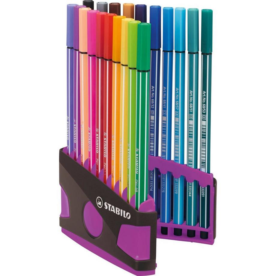 STABILO Filzstifte Pen 68 Colorparade Violette Box (20Teile)  