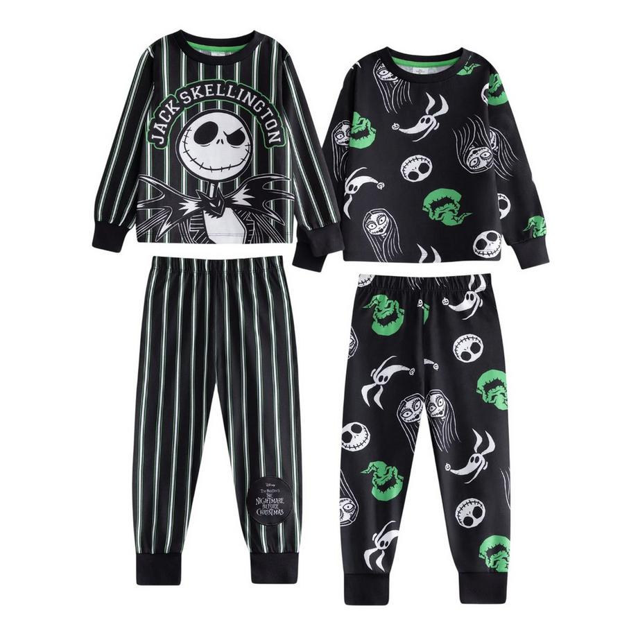 Ensembles De Pyjamas Longs Motif Jack Et Sally (Pack de deux)
