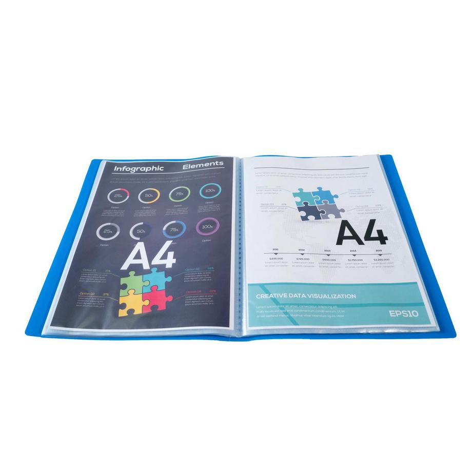 Exacompta Protège-documents en polypropylène souple OPAK 80 vues - A4 - x 12  