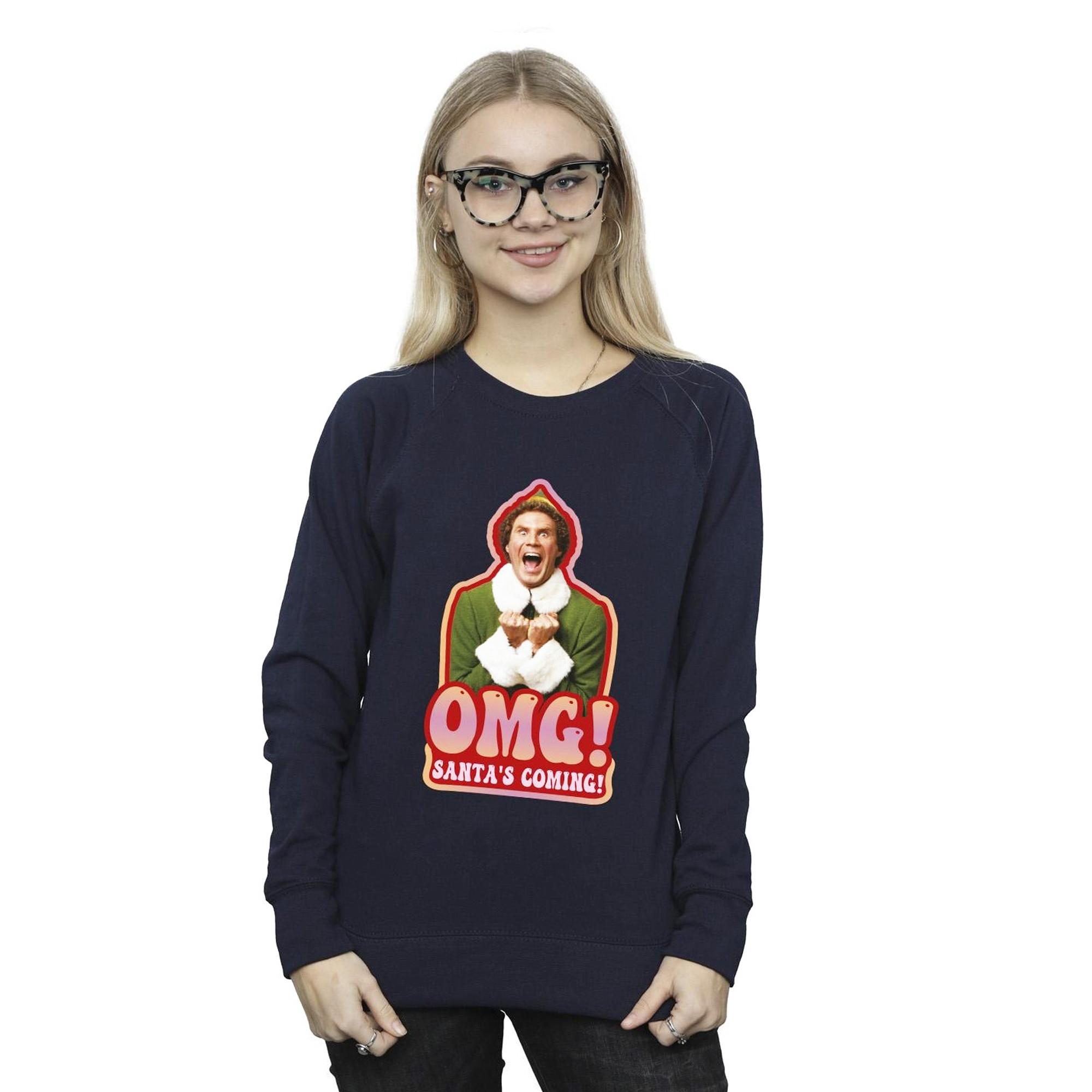 Elf Sweat Santa's Coming  