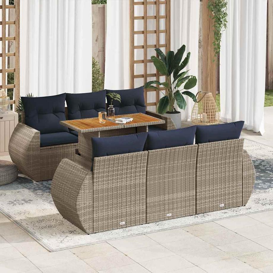 VidaXL Gartensofa set poly-rattan  