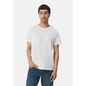 Baumwolle Kaschmir T-Shirt mit Rundhals