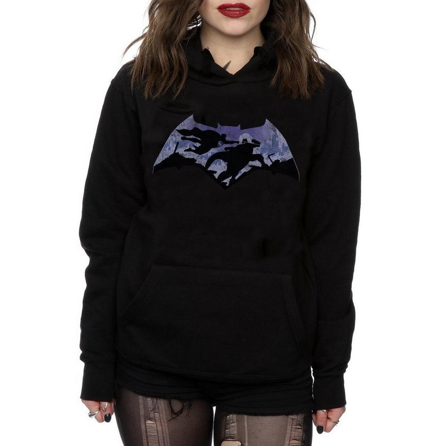 DC COMICS Batman v Superman Logo Kapuzenpullover  