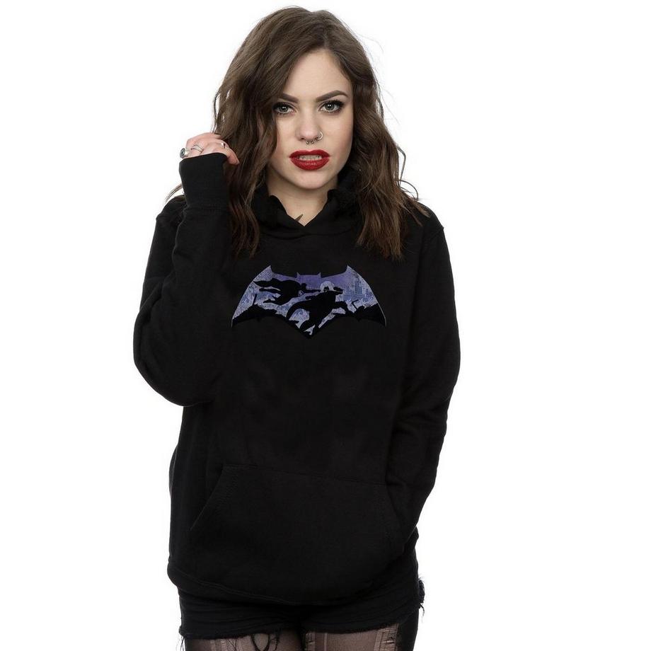 DC COMICS Batman v Superman Logo Kapuzenpullover  