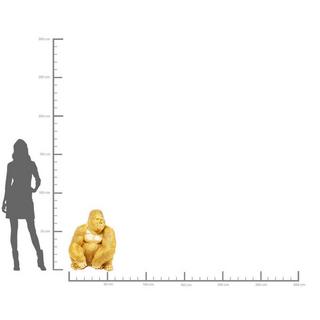 KARE Design Figurine décorative Monkey Gorilla Side XL Gold  