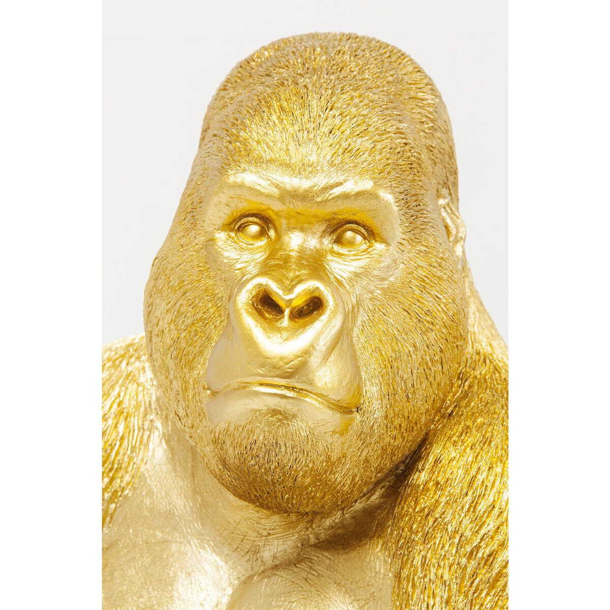 KARE Design Figurine décorative Monkey Gorilla Side XL Gold  