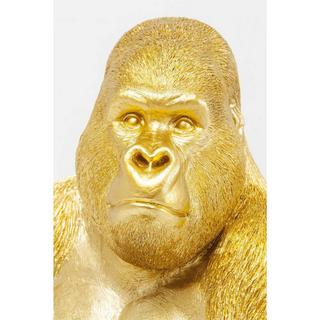 KARE Design Figura decorativa Scimmia Gorilla Lato XL Oro  