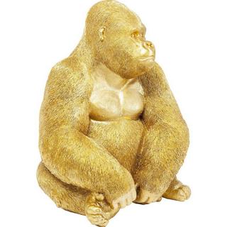 KARE Design Figurine décorative Monkey Gorilla Side XL Gold  