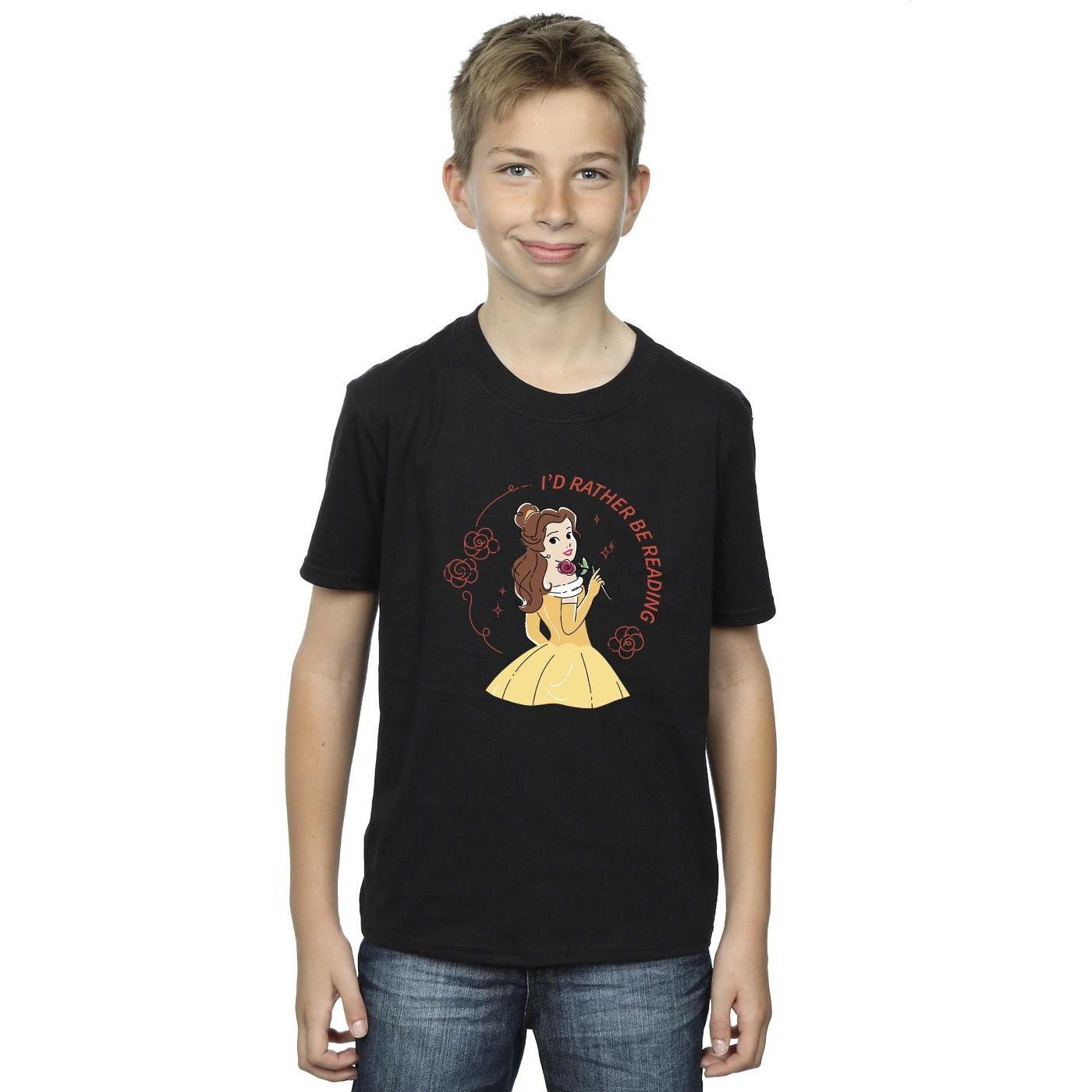 Disney  Beauty And The Beast I'd Rather Be Reading TShirt 