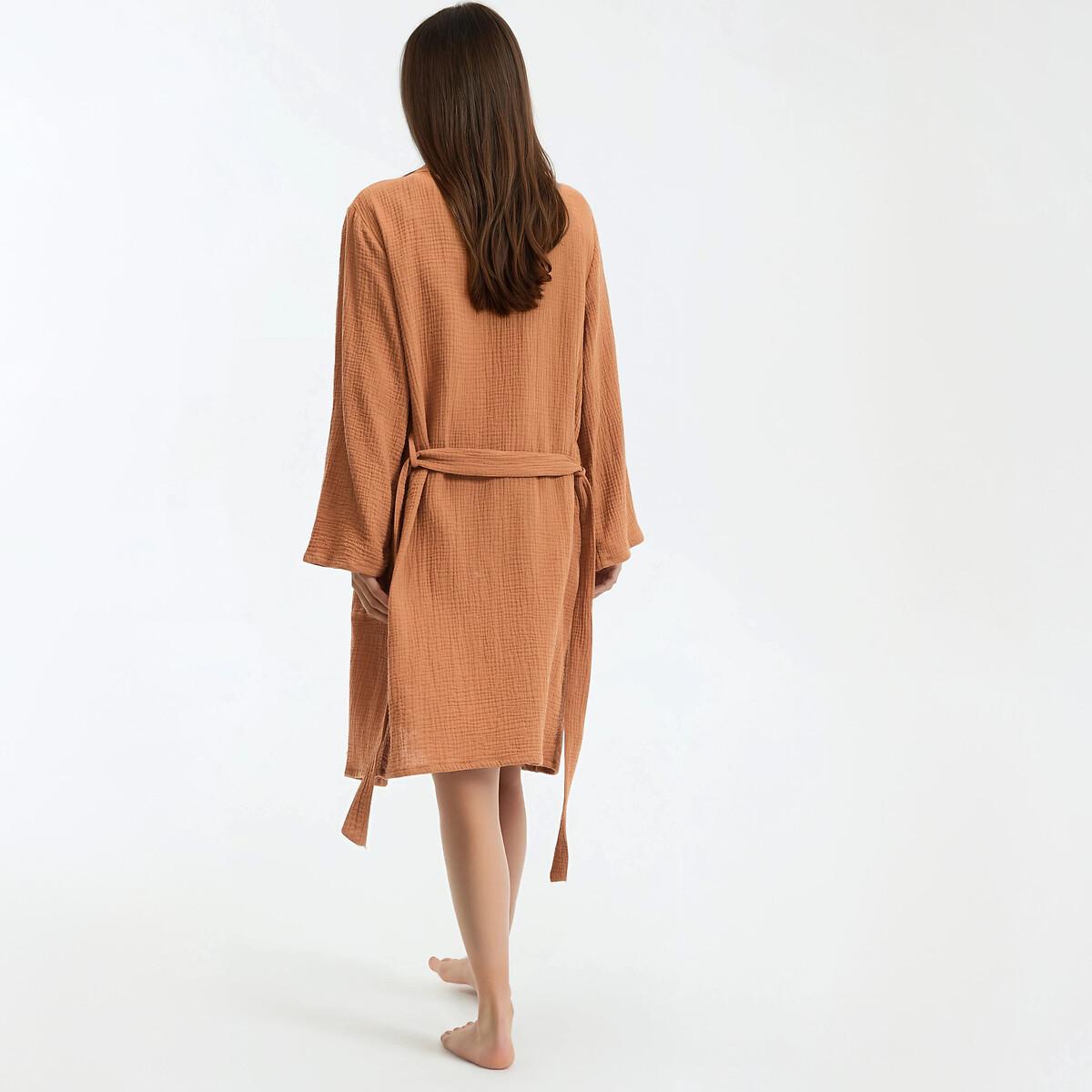 La Redoute Collections Peignoir Kimono en Gaze de Coton  