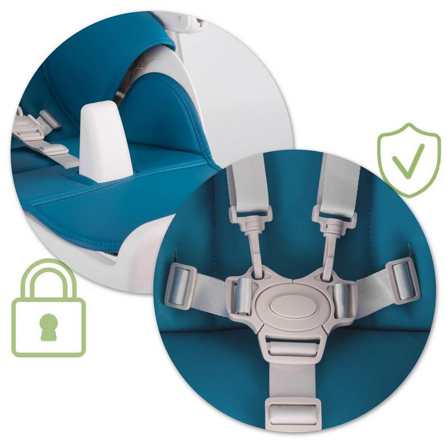 B2X  Esszimmerstuhl mit Tisch und Liege Belo, dunkelblau 