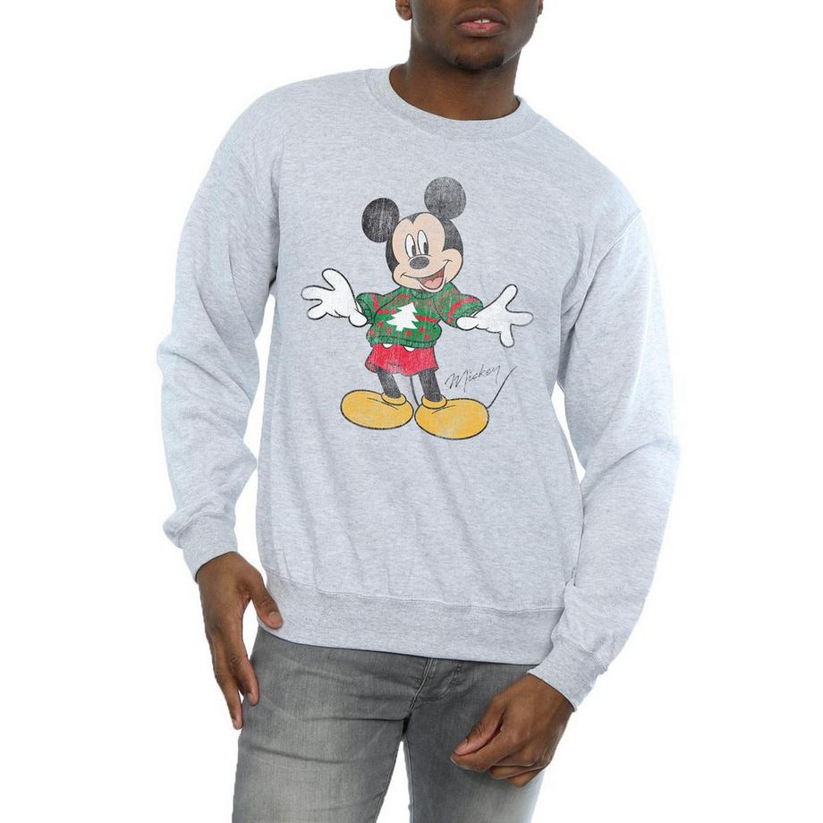 Disney Mickey Mouse Felpa Grafica Natalizia  