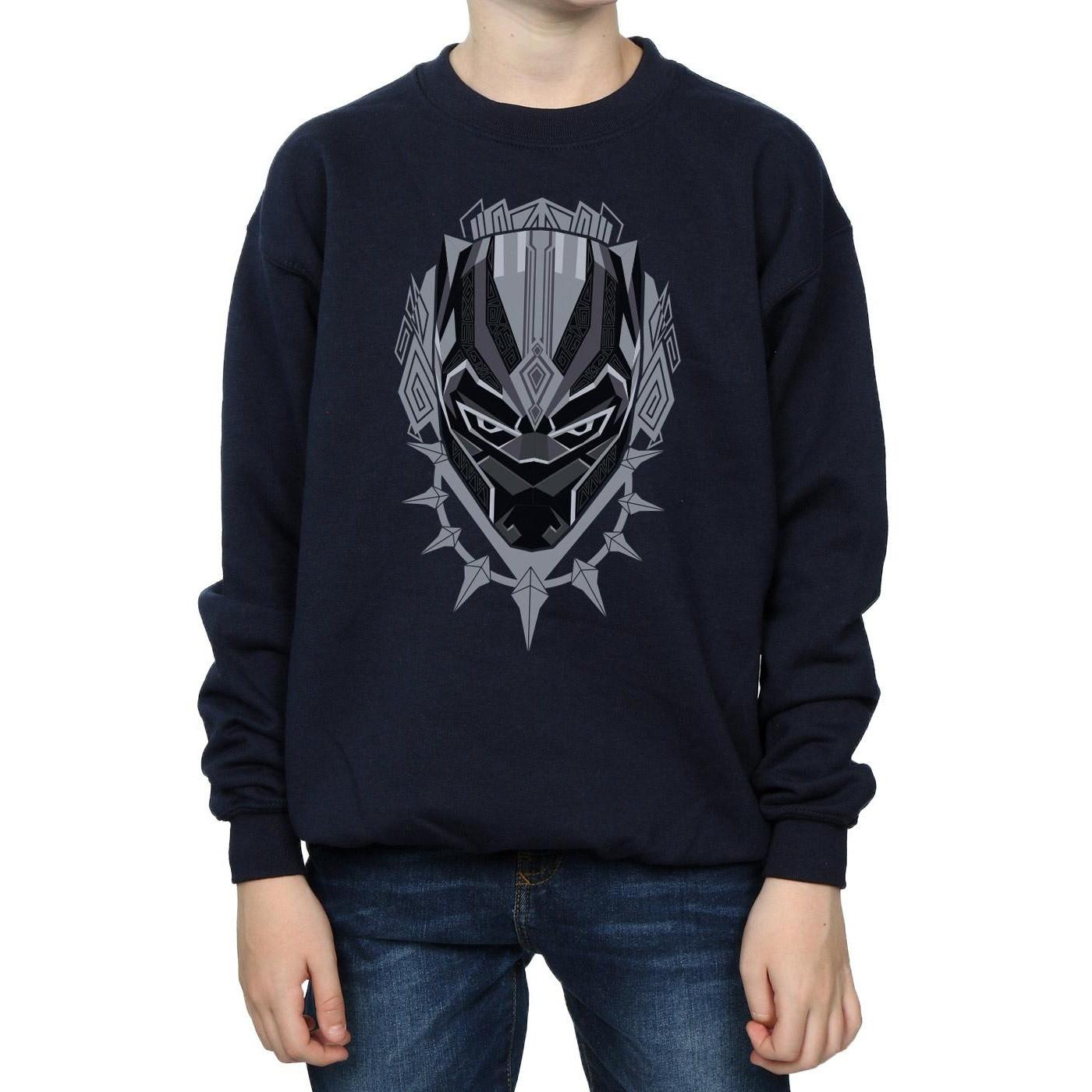 MARVEL  Black Panther Head Sweatshirt 