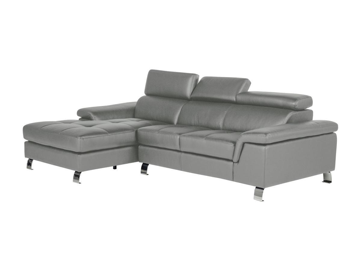 Vente-unique Ecksofa Leder MISHIMA Ecke Links  