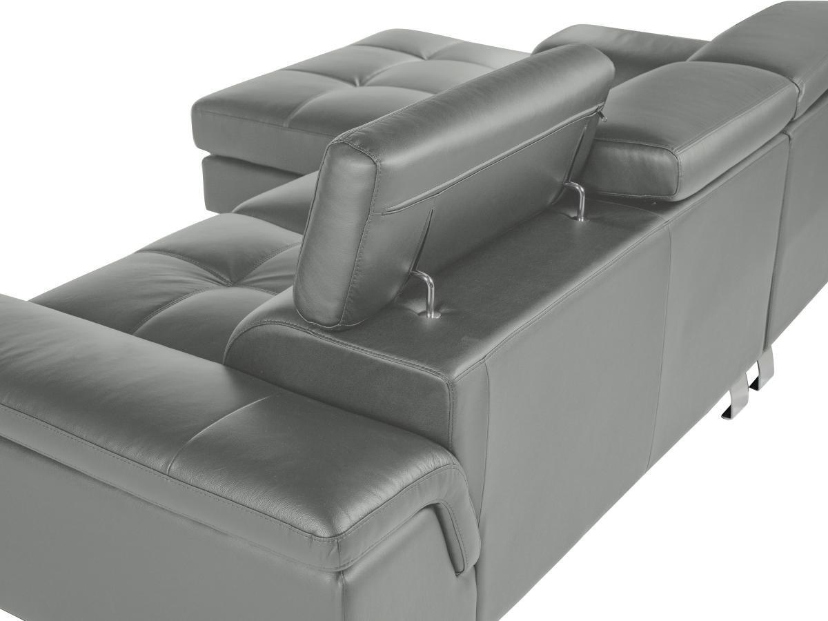 Vente-unique Ecksofa Leder MISHIMA Ecke Links  