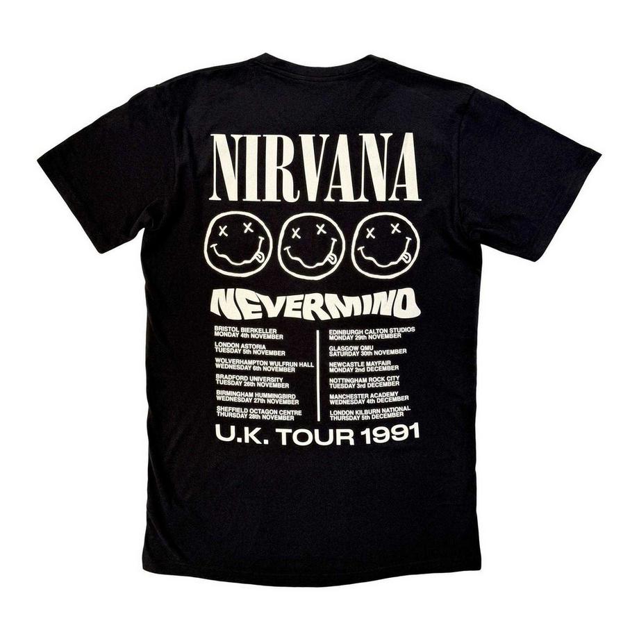 Nirvana  T-ShirtMotiftyle Imprimé Au Dos U.k Tour 