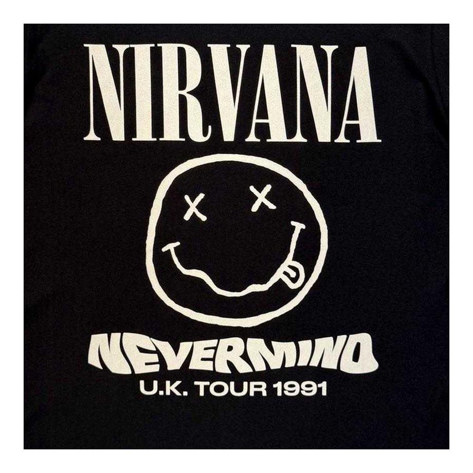 Nirvana  T-ShirtMotiftyle Imprimé Au Dos U.k Tour 